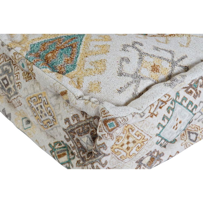 Canapé deux places DKD Home Decor Jaune Marron Beige 145 x 76 x 13 cm