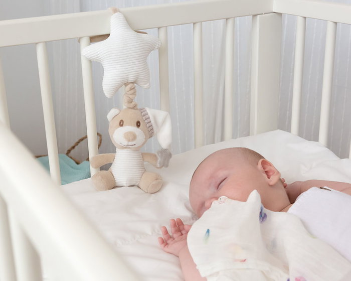 KioKids Peluche Musicale Ours de Cama Beige - Jouet Câlin avec Mélodie pour Bébé et Nouveau-né, Collection Dolci Amici