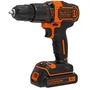 Black + Decker BDCHD18K Perceuse-visseuse à percussion sans fil 18V Li-ion 1,5 Ah avec chargeur et coffre inclus