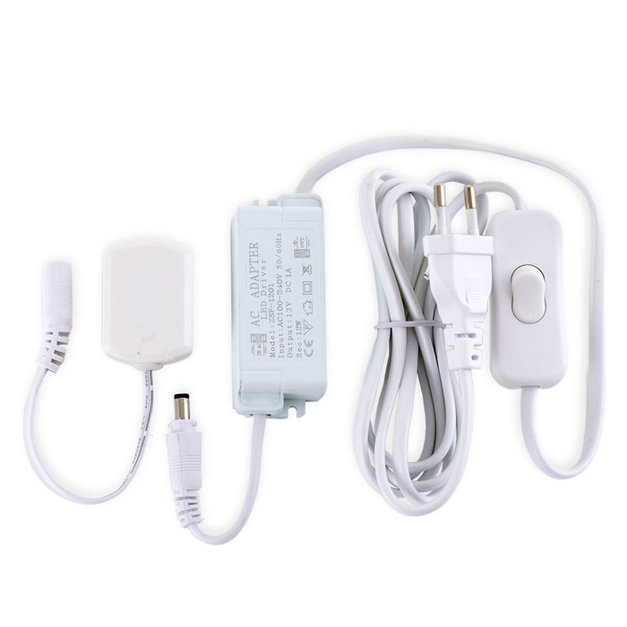 Driver Mini LED 220VAC/12VDC 15W Boîte de Distribution 6 Façon