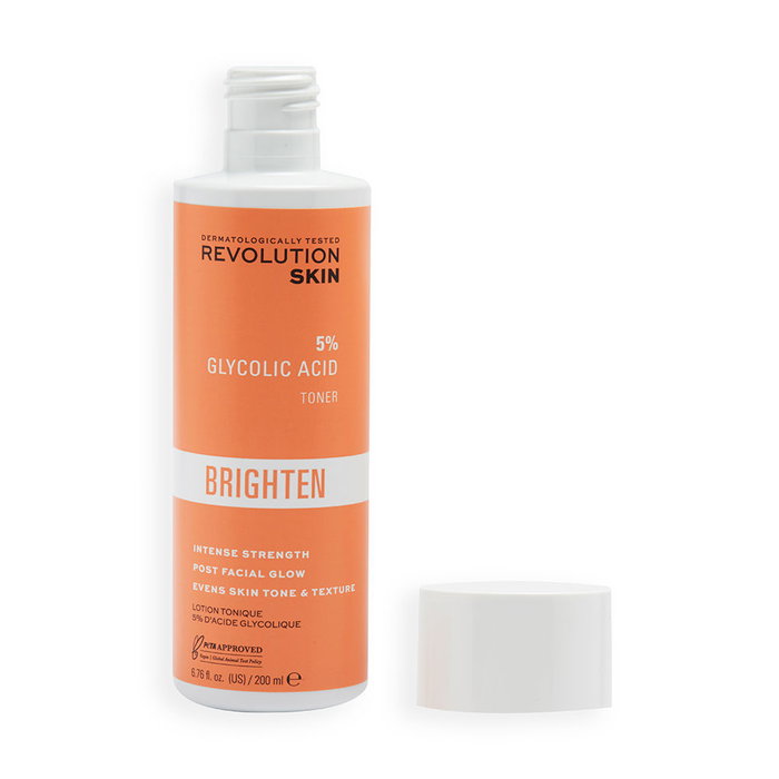 Revolution Skincare Tonique à l'Acide Glycolique 5% - Nettoie et Revitalise le Teint - 200 ml