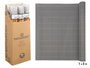 Ibergarden Rouleau de Canisse Gris PVC 300x100x0,3 cm (Set de 6)