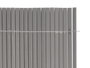 Ibergarden Rouleau de Canisse Gris PVC 300x100x0,3 cm (Set de 6)