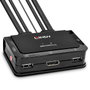 LINDY Switch KVM 1,2 m 4K Ultra HD Noir