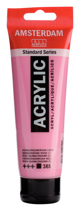 Amsterdam Standard Series Peinture Acrylique Rosa Quinacridona Claro 385, 120 ml Amsterdam Standard Series Peinture Acrylique Rosa Quinacridona Claro 385, 120 ml
