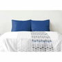 Home Linge Passion Lot de 2 taies d'oreiller en microfibre Bleu 50 x 70 cm