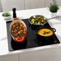 Continental Edison Table de cuisson induction 4 foyers dont 1 zone Flex