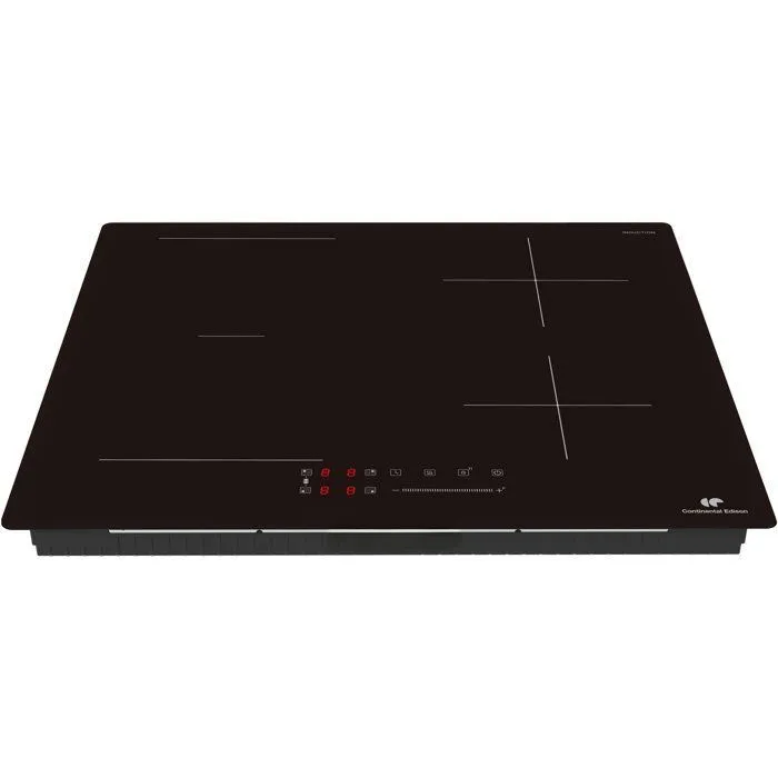 Continental Edison Table de cuisson induction 4 foyers dont 1 zone Flex