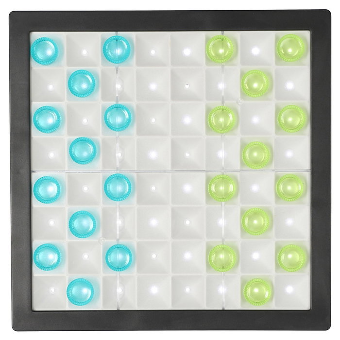 Mister Gadget Jeu de Dames LED Transparent Lumineux Mister Gadget Jeu de Dames LED Transparent Lumineux