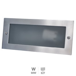 GSC Evolution Applique rectangulaire en aluminium Nickel E27 60W