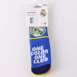 Cerdá Chaussette antiglisse à applications Real Madrid Taille 31-34 - Chaussettes de football avec motifs du Real Madrid pour enfant