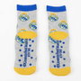 Cerdá Chaussette antiglisse à applications Real Madrid Taille 31-34 - Chaussettes de football avec motifs du Real Madrid pour enfant