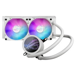 Asus ROG Ryuo III 240 ARGB White Edition Kit de Refroidissement Liquide, Radiateur 240 mm, 2 Ventilateurs 120 mm, Compatible Intel LGA 1700/1200/115x, AMD AM4/AM5