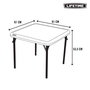 Color Baby Table pour enfants pliable 61 x 61 x 53,5 cm en plastique et acier - À partir de 3 ans
