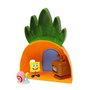 Bizak Casa Piña - Maison Ananas Bob l'Éponge avec 2 Figurines - 17.78x15.24x7.6 cm