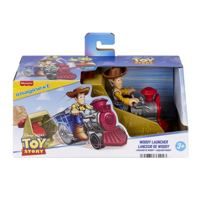 Imaginext Imxt Toy Story Launcher, Lanceurs avec Véhicules de Woody, Buzz l'Éclair et Aliens