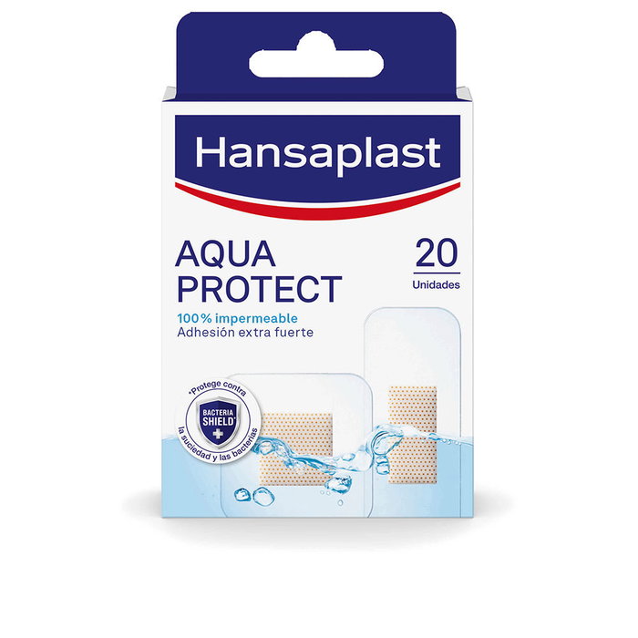 Hansaplast HP Aqua Protect Pansements Imperméables Extra-Adhésifs 2 Tailles Lot de 20 Hansaplast HP Aqua Protect Pansements Imperméables Extra-Adhésifs 2 Tailles Lot de 20