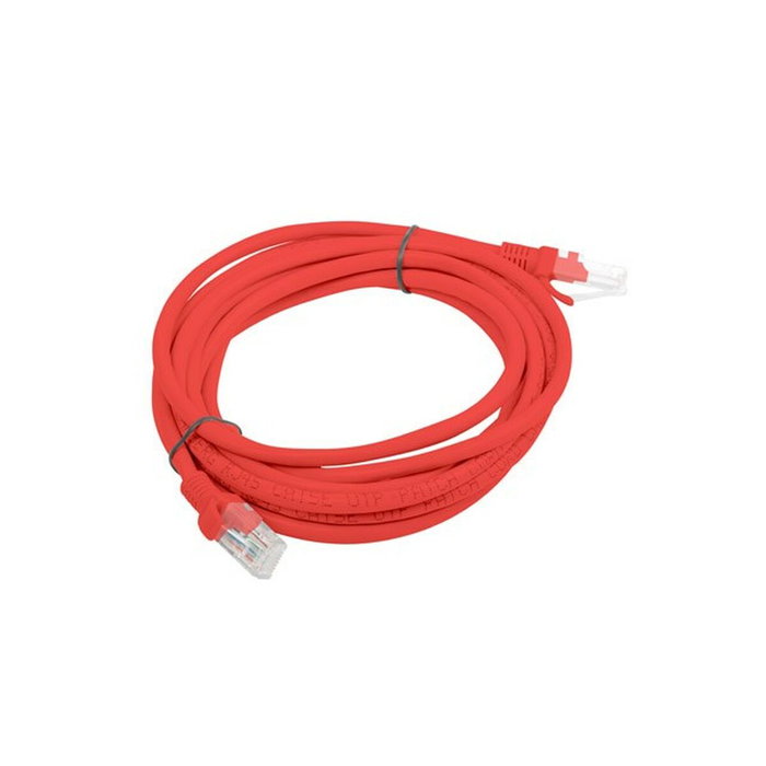 Lanberg Câble Réseau Rigide UTP 6ème Catégorie PCU6-20CC-0300-R Rouge 3 m
