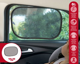 KioKids Parasol Luna pour voiture, Negro
