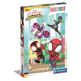 CLEMENTONI - Puzzle 60 Pièces Maxi - Spidey et ses amis extraordinaires - Dimensions 62 x 42 cm