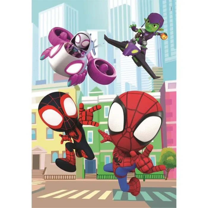 CLEMENTONI - Puzzle 60 Pièces Maxi - Spidey et ses amis extraordinaires - Dimensions 62 x 42 cm
