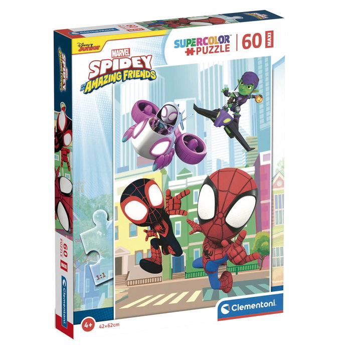 Clementoni Puzzle Maxi Spidey et ses amis extraordinaires 60 pièces Clementoni Puzzle Maxi Spidey et ses amis extraordinaires 60 pièces