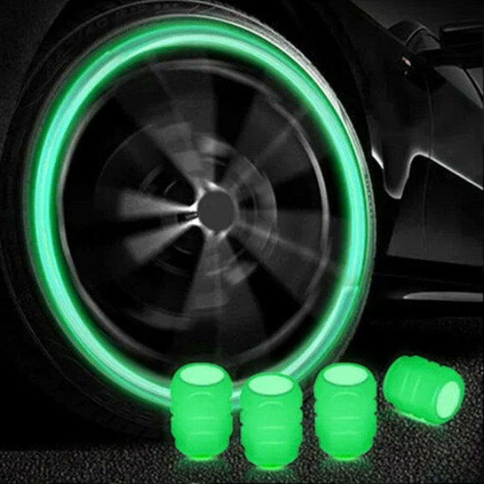 Occ Sport Bouchons de Valve LED Vert (Pack de 4) Occ Sport Bouchons de Valve LED Vert (Pack de 4)