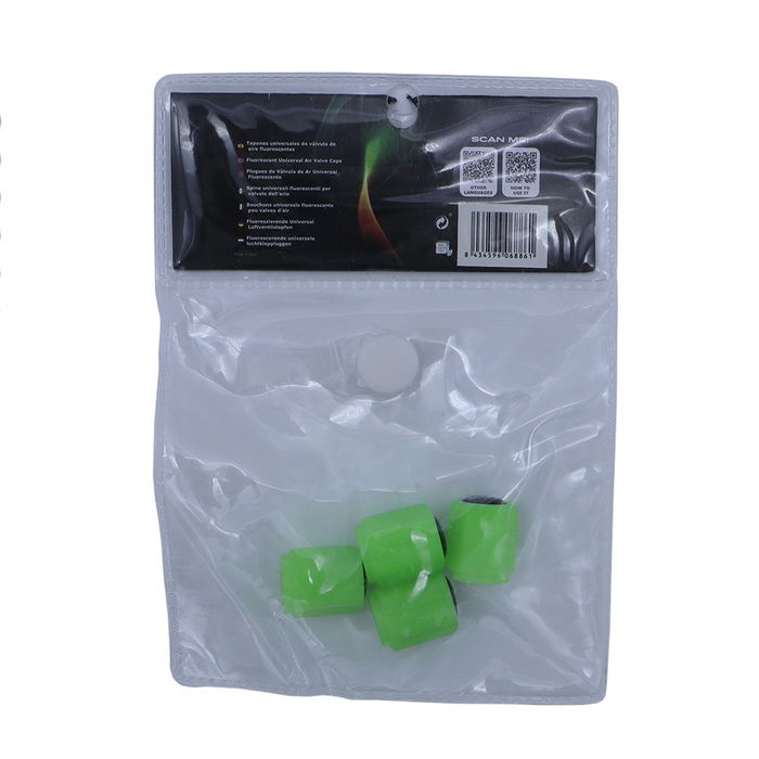 Occ Sport OCCLEV002 Bouchons Valve Vert Fluorescent 4 Pièces Occ Sport OCCLEV002 Bouchons Valve Vert Fluorescent 4 Pièces