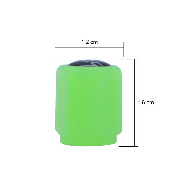 Occ Sport OCCLEV002 Bouchons Valve Vert Fluorescent 4 Pièces Occ Sport OCCLEV002 Bouchons Valve Vert Fluorescent 4 Pièces