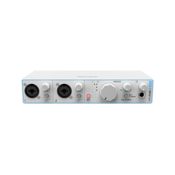 Arturia MiniFuse 2 White OTG Interface Audio USB-C Portable pour Streaming et Enregistrement avec Hub Arturia MiniFuse 2 White OTG Interface Audio USB-C Portable pour Streaming et Enregistrement avec Hub