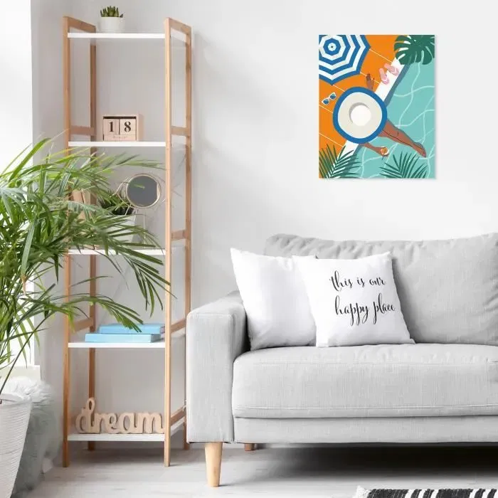 Ravensburger 25523 CreArt Pool Time - Peinture par numéros adulte 24x30 cm - Détente et relaxation - Dès 12 ans