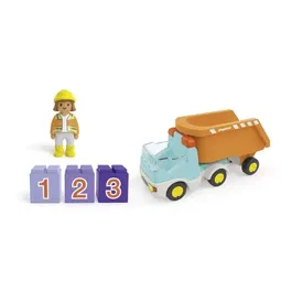 Playmobil Camion Benne Junior, Ref. 71685, Jouet avec Benne Inclinable pour Enfant dès 18 Mois, Développement par le Jeu