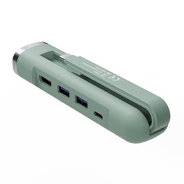 Ewent EW1148 Station d'accueil USB-C Multiport 5-en-1 HDMI 4K 100W PD USB-A LAN