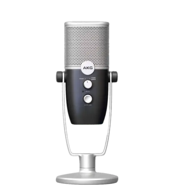 AKG C22 Microphone USB avec carte son 24 bits/96 kHz pour Podcasts et Streaming
