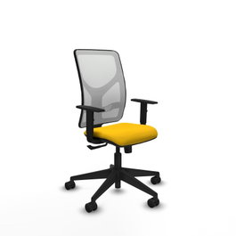 PIQUERAS Y CRESPO Chaise Motilla Synchro Jaune et Blanc