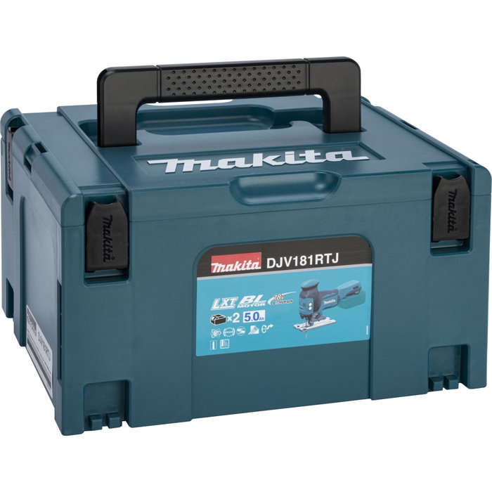 Makita DJV181RTJ Scie sauteuse pendulaire sans fil 18V avec 2x 5,0 Ah