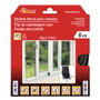 Burcasa Joint à franges pour fenêtre coulissante 0,07x0,06 - 6m Noir