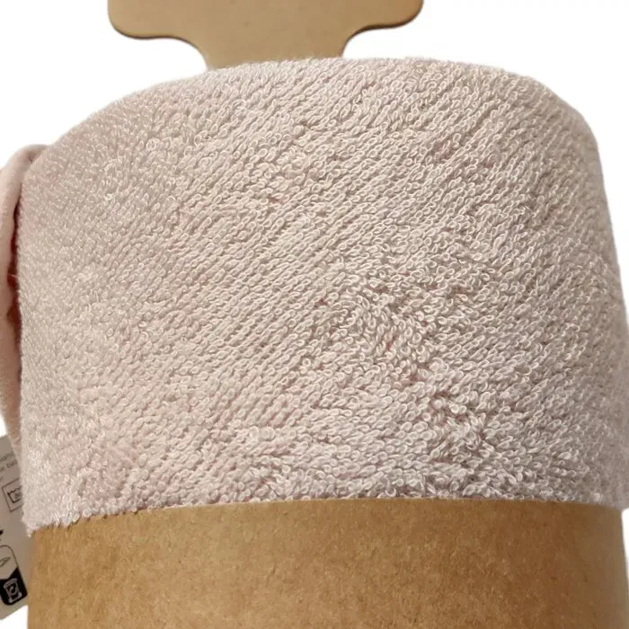 Candide Drap de bain XXL Parent Bébé 2-en-1 cape et tablier 100x100 cm rose tendre