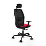 PIQUERAS Y CRESPO Chaise Alfera Synchro Rouge et Noir