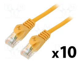 LANBERG Cordon de raccordement Cat 5e U/UTP 0,25m orange RJ45