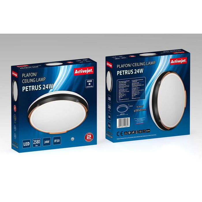 Activejet Suspension AJE-PETRUS 24W Blanc Noir Cuivre