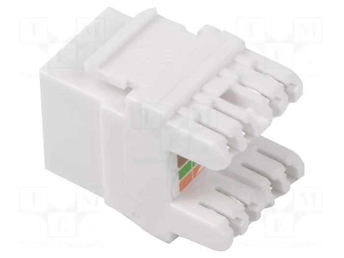 LANBERG Module RJ45 Keystone Cat 6 blanc