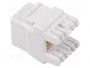 LANBERG Module RJ45 Keystone Cat 6 blanc