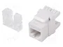 LANBERG Module RJ45 Keystone Cat 6 blanc