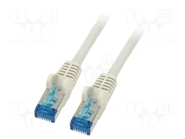 GOOBAY Câble Ethernet Patch Cord S/FTP Cat 6a 50m Gris