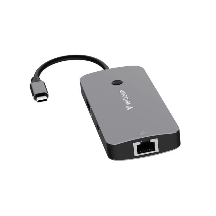 Verbatim Hub Pro Multiports USB-C CMH-05 - Hub USB-C 5 Ports avec HDMI 4K, Gigabit Ethernet, USB-A 3.2 Gen 1 et USB-C Power Delivery (PD 85W)