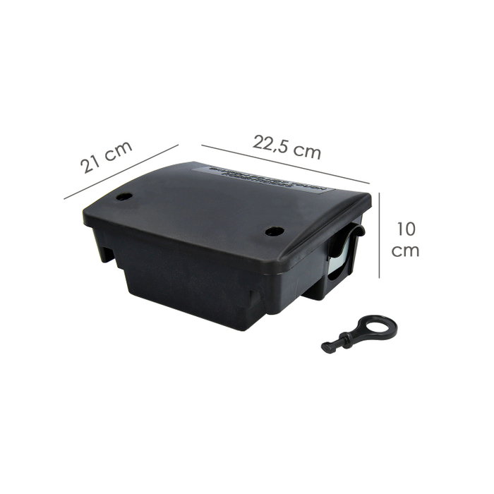 WOLFPACK LINEA PROFESIONAL Boîte de protection pour appâts avec clé WOLFPACK LINEA PROFESIONAL Boîte de protection pour appâts avec clé