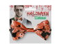 atosa Nœud Papillon Halloween Orange avec Imprimé Citrouilles