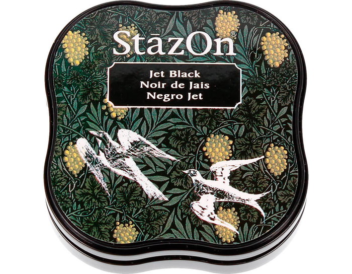 Tsukineko STAZON MIDI Tampon encreur noir 58x58mm Tsukineko STAZON MIDI Tampon encreur noir 58x58mm