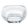 Alessi 845 Panier carré en fil d'acier inoxydable argenté
